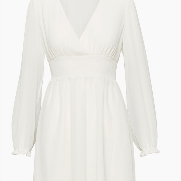 Aritzia Dresses Aritzia Wilfred Wistful Dress Light Birch White Nwt